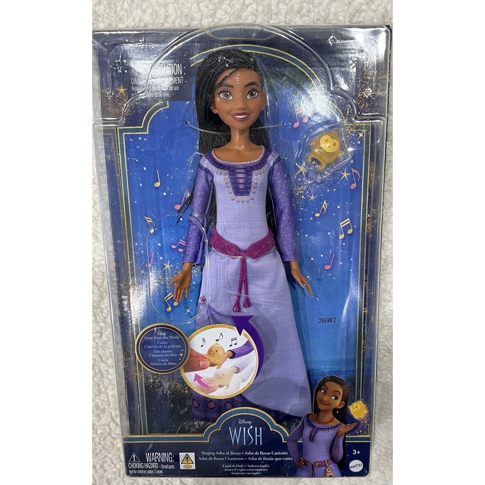 NEW Disney Wish Singing Asha of Rosas Fashion Doll &‎ Star Figure New Boxed.